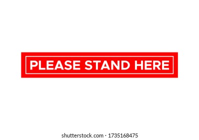 Floor Sign stickers Coronavirus 2019-nCoV. Corona virus Please Stand Here sign foot steps isolated pathogen respiratory infection (flu outbreak). influenza pandemic Vector icon symbol