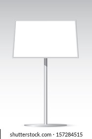Floor standing poster holder.