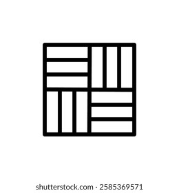 floor tile iconVector illustration in black
