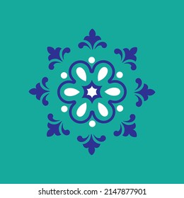 Ilustración de suelo o de mosaico. Archivo modificable.