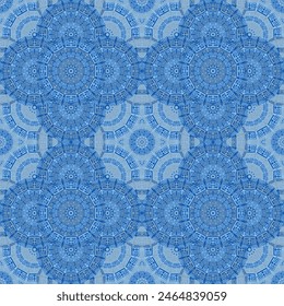 Motif harmonieux de carrelage  motif géométrique Image vectorielle. Fond d'écran carré. Mosaïque de décoration murale ancienne. Le design bio méditerranéen. L'ornement de la salle de bains en Sicile.