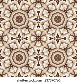 Floor tiles with abstract geometric pattern. Seamless vector background.