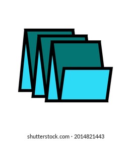 vector de icono de color de las baldosas de suelo. signo de baldosas de suelo. ilustración de símbolo aislado