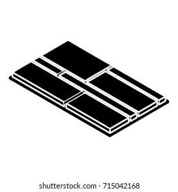 Floor tiles icon. Simple illustration of floor tiles vector icon for web design isolated on white background