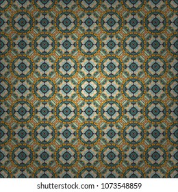 Floor tiles, porcelain ceramic tile, geometric seamless pattern for surface and floor, marble floor tiles. Abstract background in beige, black and blue colors.