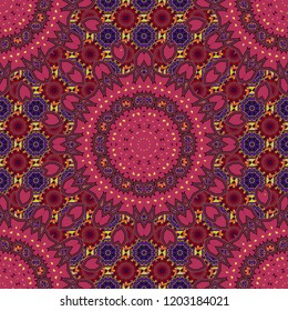 Floor tiles, porcelain ceramic tile, geometric seamless pattern for surface and floor, marble floor tiles. Vector abstract background in magenta, red and gray colors.