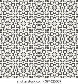 Floor tiles - seamless vintage pattern with cement tiles. Seamless vector background. Vector illustration.