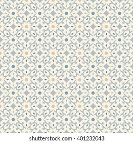 Floor tiles - seamless vintage pattern with cement tiles. Seamless vector background. Vector illustration.