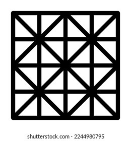 Diseño de icono de línea del vector de mosaicos de piso