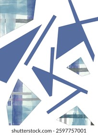 floor and t-shirt patterns made in geometric linear vector style