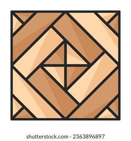 Icono del vector del piso. Icono de vector de color aislado en el fondo blanco.