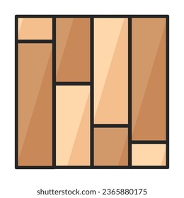 Floor vector icon.Color vector icon isolated on white background floor.