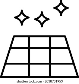 Floor Vector Line Icon Design
