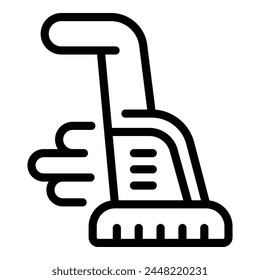 Floor washing mop icon outline vector. Modern automotive care equipment. Cleansing scrubber staff