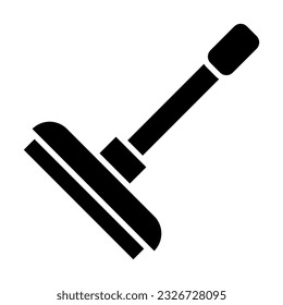 Floor Wiper Vector Glyph Icon For Personal And Commercial Use.
