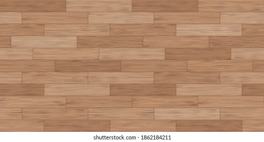 Floor wood parquet. Flooring wooden seamless pattern. Design laminate. Parquet rectangular tessellation. Floor tile parquetry plank. Hardwood tiles. Rectangles slabs brown wooden. Vector background - Shutterstock ID 1862184211