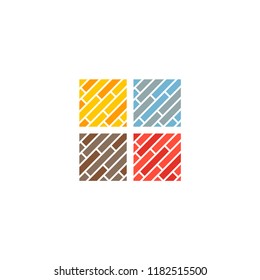 Floor wood types icon flat element. Vector illustration of floor wood types icon flat isolated on clean background for your web mobile app logo design.