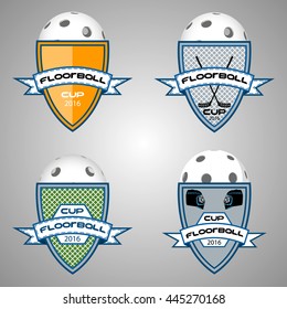 floorball logo for the team and the cup