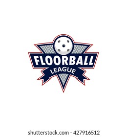 Floorball logo for the team and the cup on a white background