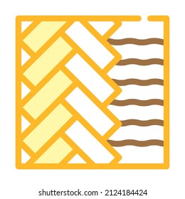 flooring building material color icon vector. flooring building material sign. isolated symbol illustration