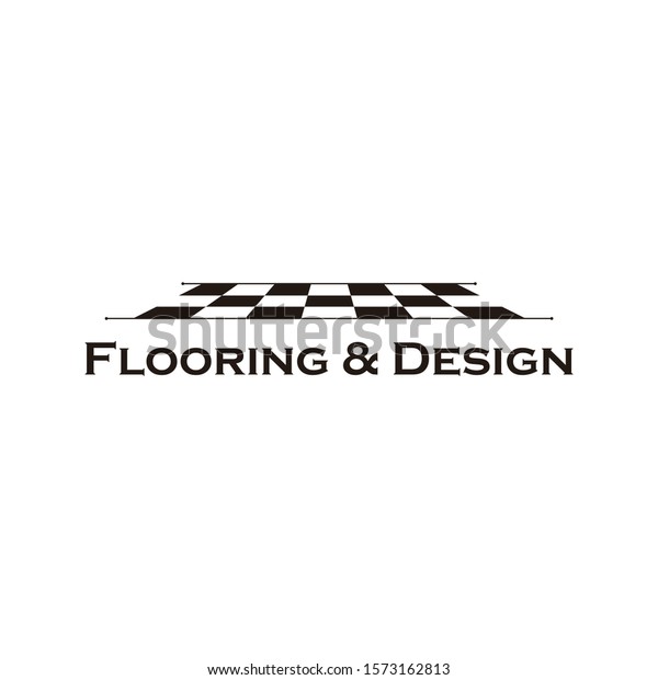 Flooring and design,\
Ceramics seen from a front perspective. logo design template. Flat\
design, simple, sophisticated, minimalist. Black and white color.\
Retro style. -Vector