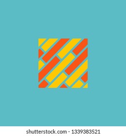 Flooring icon flat element. Vector illustration of flooring icon flat isolated on clean background for your web mobile app logo design.