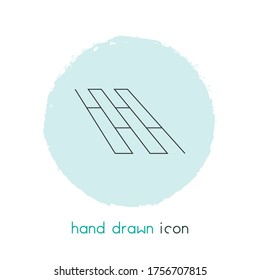 Flooring icon line element. Vector illustration of flooring icon line isolated on clean background for your web mobile app logo design.