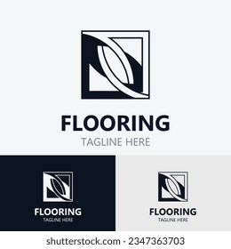 Flooring Logo design, custom Layer Vector elegant business store building