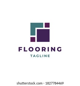 Flooring logo design vector template