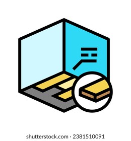 flooring options interior designer color icon vector. flooring options interior designer sign. isolated symbol illustration