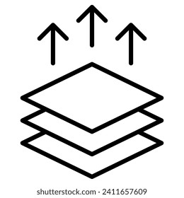 Fußbodenaufrüstung Symbol, Vektorgrafik