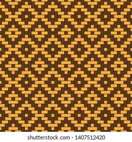 Floormat Plait Seamless Pattern Vector