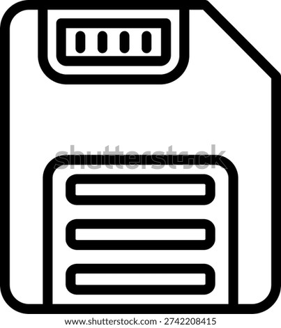 Floppy Art vector Icon Design Illustration
