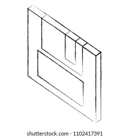 floppy backup memory security isometric