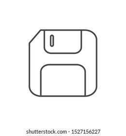 floppy backup technology icon line illustration design