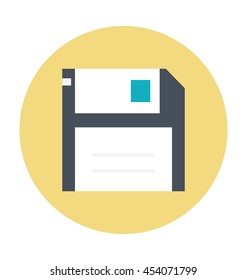 Floppy Colored Vector Icon