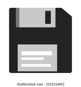 Floppy Disc Icon Flat Vector Design.