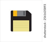 FLOPPY DISC ICON VECTOR ILLUSTRATION SYMBOL DESIGN