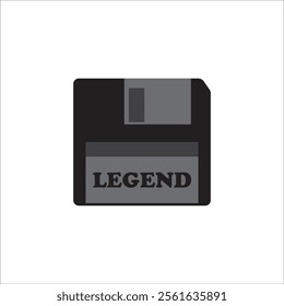 FLOPPY DISC ICON VECTOR ILLUSTRATION SYMBOL DESIGN