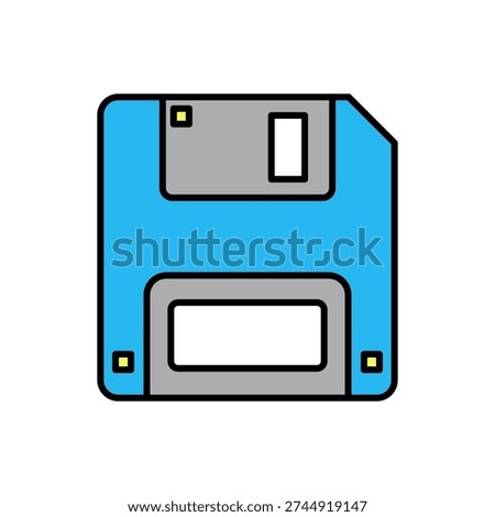 floppy disc icon vector logo template