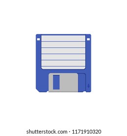 Floppy disc isolated vector illustration 