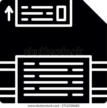 Floppy Disc New Creative Icon Design Vector