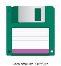 Floppy disc. Vector illustration.