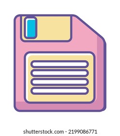 floppy disk 90s modern style isolated icon