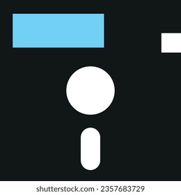Floppy disk black icon. Memory data storage