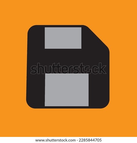 A floppy disk or cloud-shaped icon, representing saving or storing data on a computer or in the cloud.