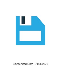 Floppy Disk Colorful Icon Symbol. Premium Quality Isolated Diskette Element In Trendy Style.
