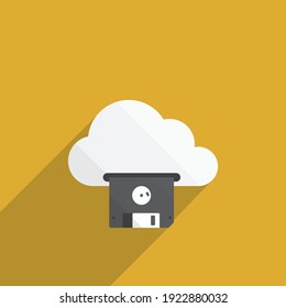 floppy disk come out of cloud