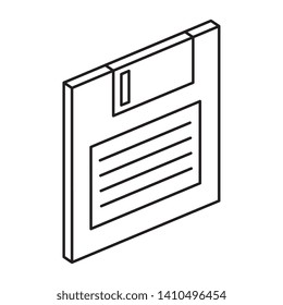 floppy disk data storage icon