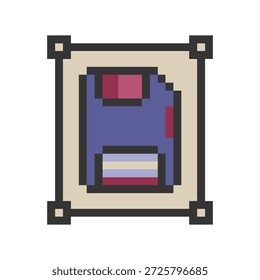 Pixelart des Diskettendesigns
